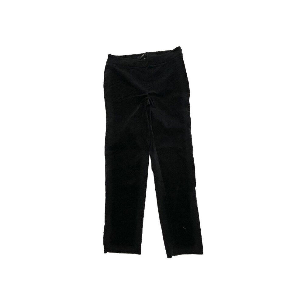 Talbots Side Zipper Straight Leg Women's size 4 Black Velvet pants